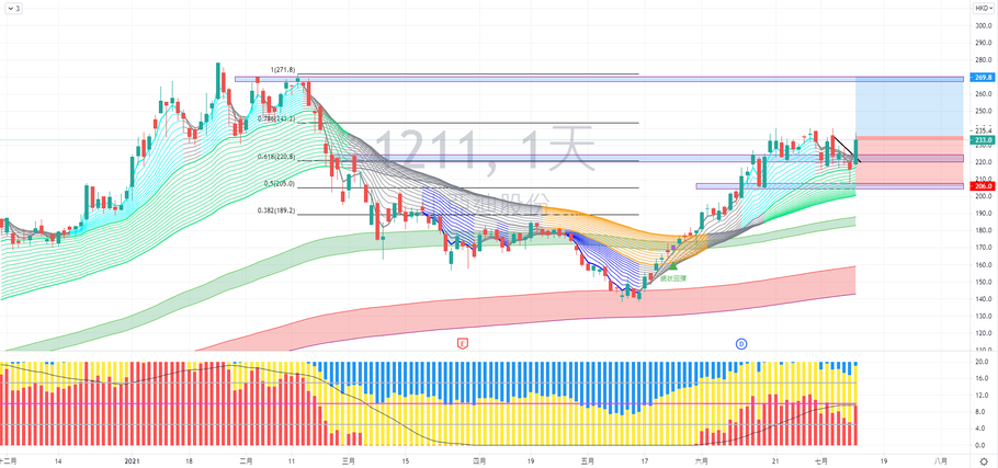 比亞迪股份 (01211) 走勢分享